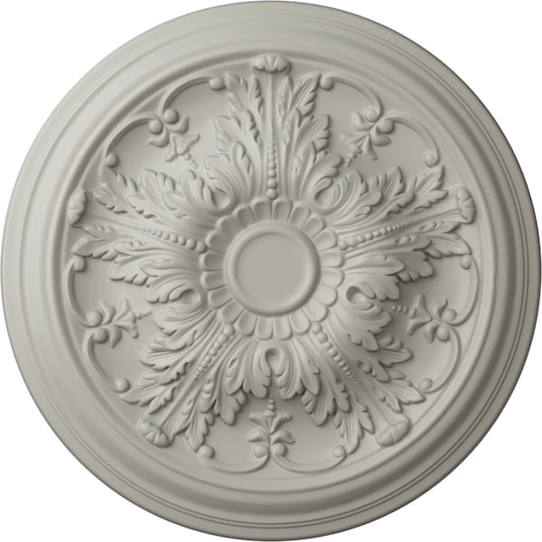 Ekena Millwork Damon Ceiling Medallion (Fits Canopies up to 3 3/8"), Hand-Painted Pot of Cream, 20"OD x 1 1/2"P CM20DAPCF - main